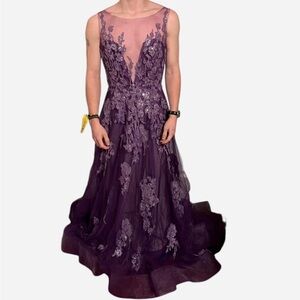 Purple prom dress